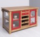 Kitchen island with doors and bottle compartment - Color Corp_P001 / Color Doors_P047 - DOUBLE COLORED