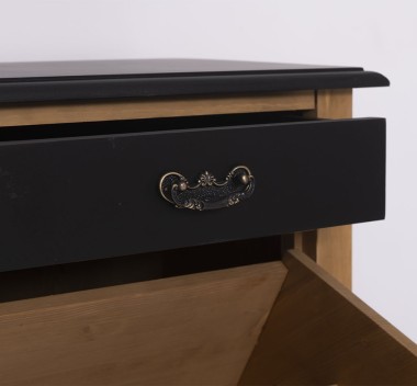 Shoe cabinet 3 doors, 2 drawers with metal rails - Color Top_P003 - Color Corp_P002 - Color Drawers_P003 - DOUBLE COLORED
