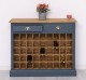 Wine rack with 2 drawers