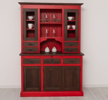 Kitchen sideboard 3 doors, 3 drawers BAS + 2 doors, 4 drawrs SUP, oak - Color Corp_P047 - Color Doors&Drawers_P081 - DOUBLE COLO