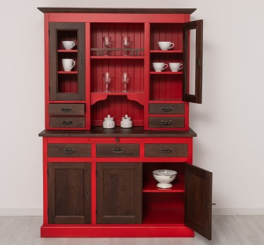 Kitchen sideboard 3 doors, 3 drawers BAS + 2 doors, 4 drawrs SUP, oak - Color Corp_P047 - Color Doors&Drawers_P081 - DOUBLE COLO