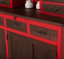 Kitchen sideboard 3 doors, 3 drawers BAS + 2 doors, 4 drawrs SUP, oak - Color Corp_P047 - Color Doors&Drawers_P081 - DOUBLE COLO