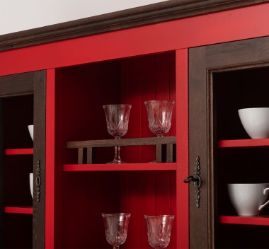 Kitchen sideboard 3 doors, 3 drawers BAS + 2 doors, 4 drawrs SUP, oak - Color Corp_P047 - Color Doors&Drawers_P081 - DOUBLE COLO