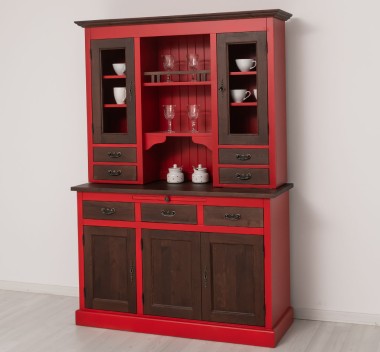 Kitchen sideboard 3 doors, 3 drawers BAS + 2 doors, 4 drawrs SUP, oak - Color Corp_P047 - Color Doors&Drawers_P081 - DOUBLE COLO