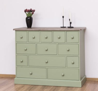 Chest of drawers with 13 drawers
