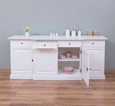 Bookcase with 4 doors and 4 drawers, with dim. 215x53x90, MDF