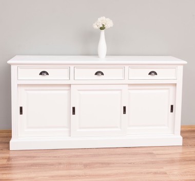 Cabinet 3 sliding doors + 3 drawers, with dim. 176x49x88, MDF