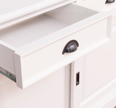 Cabinet 3 sliding doors + 3 drawers, with dim. 176x49x88, MDF
