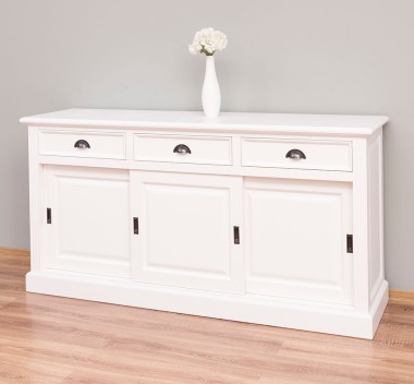 Cabinet 3 sliding doors + 3 drawers, with dim. 176x49x88, MDF