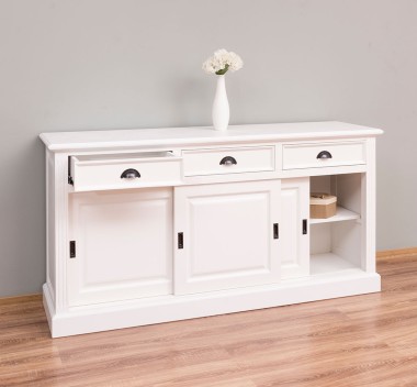 Cabinet 3 sliding doors + 3 drawers, with dim. 176x49x88, MDF