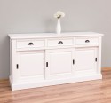 Cabinet 3 sliding doors + 3 drawers, with dim. 176x49x88, MDF