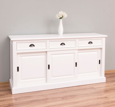 Cabinet 3 sliding doors + 3 drawers, with dim. 176x49x88, MDF