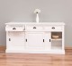 Cabinet 3 sliding doors + 3 drawers, with dim. 176x49x88, MDF