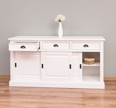 Cabinet 3 sliding doors + 3 drawers, with dim. 176x49x88, MDF