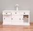 Cabinet 3 sliding doors + 3 drawers, with dim. 176x49x88, MDF