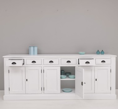 Buffet with 6 doors and 6 drawers, BAS