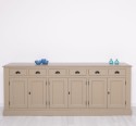 Buffet with 6 doors and 6 drawers, BAS