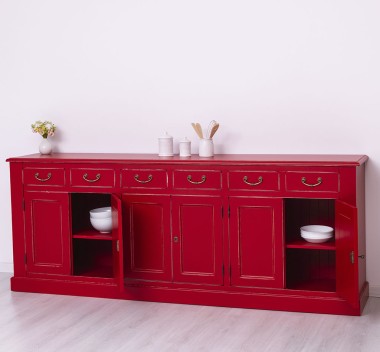 Buffet with 6 doors and 6 drawers, BAS