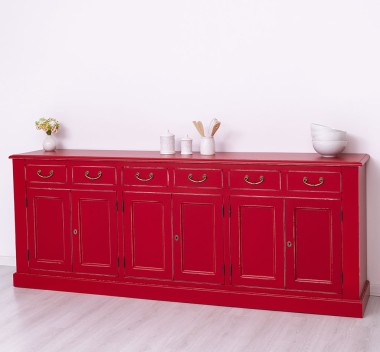 Buffet with 6 doors and 6 drawers, BAS