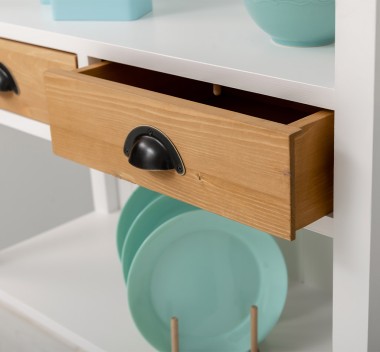 Shelf with 2 drawers, 3 shelves