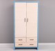 Wardrobe 2 Doors 3 Drawers "Rustic Haven" - Color Corp_P004 - Color Doors&Drawers_P064 - DOUBLE COLORED