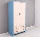 Wardrobe 2 Doors 3 Drawers "Rustic Haven" - Color Corp_P004 - Color Doors&Drawers_P064 - DOUBLE COLORED