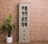 Showcase with 1 glass door, 3 drawers