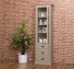 Showcase with 1 glass door, 3 drawers