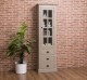 Showcase with 1 glass door, 3 drawers