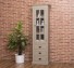 Showcase with 1 glass door, 3 drawers