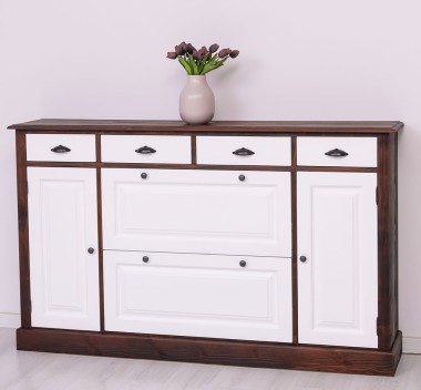 Hallway chest of drawers with 2 + 2 doors and 4 drawers