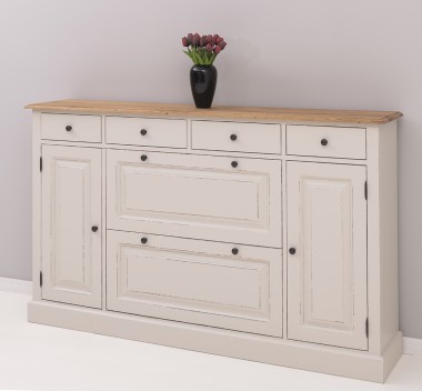 Hallway chest of drawers with 2 + 2 doors and 4 drawers