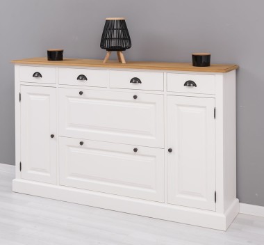 Hallway chest of drawers with 2 + 2 doors and 4 drawers