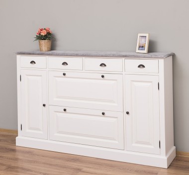 Hallway chest of drawers with 2 + 2 doors and 4 drawers