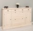 Hallway Chest of drawers 2 doors 6 drawers with metal rails - Color_P095 - LACQUER & STAINED