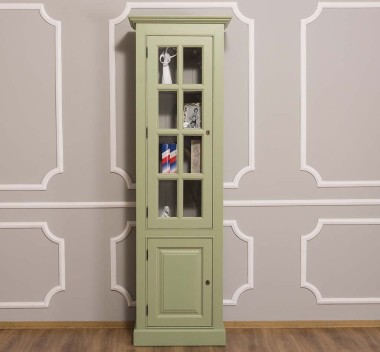 Showcase with 1 door + 1 glass door