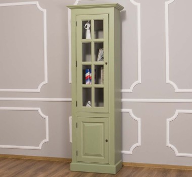 Showcase with 1 door + 1 glass door