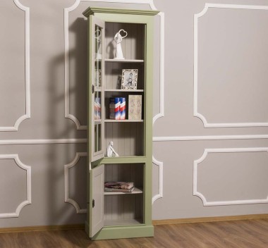 Showcase with 1 door + 1 glass door
