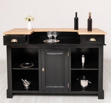 Bar 160cm, oak top