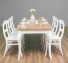 Dining table with curved legs 210x90x78cm, oak top