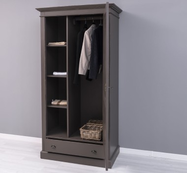 Wardrobe with 1 door and 1 drawer