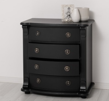 Chest of drawers with 4 curved drawers, Directoire Collection