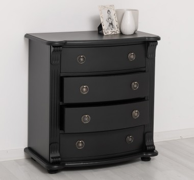 Chest of drawers with 4 curved drawers, Directoire Collection