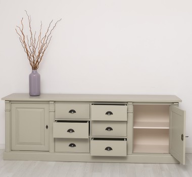 Buffet with 2 doors, 6 drawers, BAS, Directoire Collection