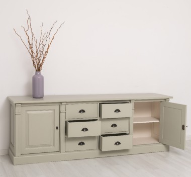 Buffet with 2 doors, 6 drawers, BAS, Directoire Collection
