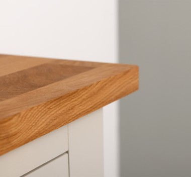 PS240-TOP OAK Kitchen cabinet with 2 doors, 3 drawers, oak top