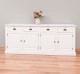 Cabinet 4 doors + 4 drawers, with dim. 223x50x90, MDF