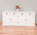 Cabinet 4 doors + 4 drawers, with dim. 223x50x90, MDF