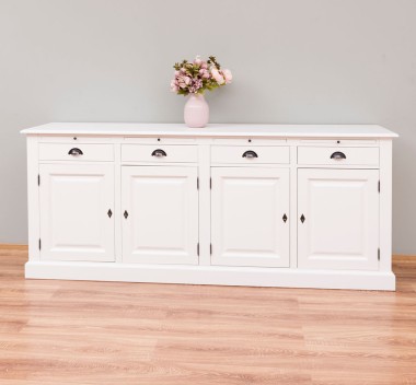 Cabinet 4 doors + 4 drawers, with dim. 223x50x90, MDF