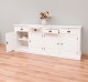Cabinet 4 doors + 4 drawers, with dim. 223x50x90, MDF